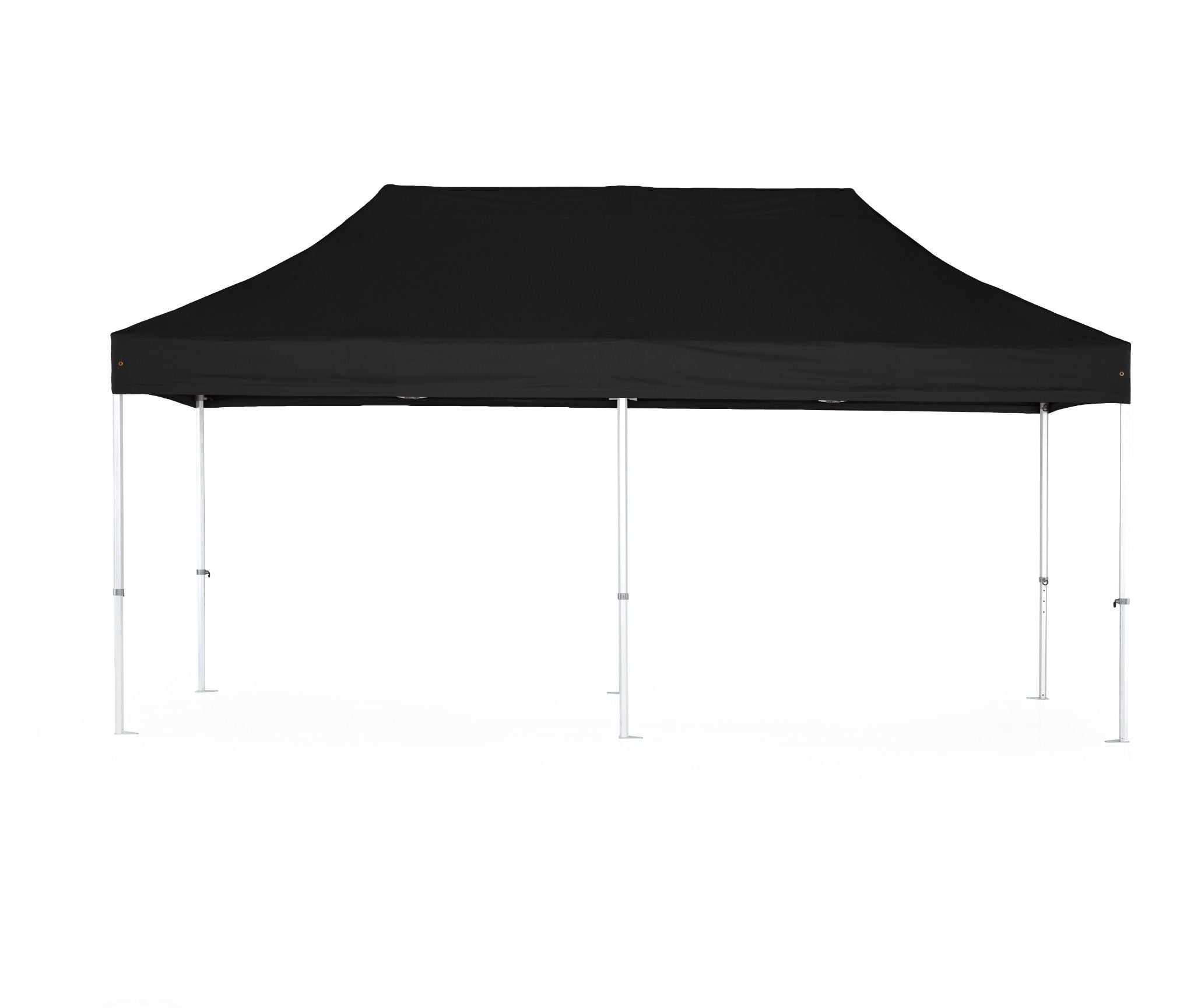 Faltzelt / Faltpavillon 4x8m Big Hexagon Extrem 50mm Composit Dach Schwarz