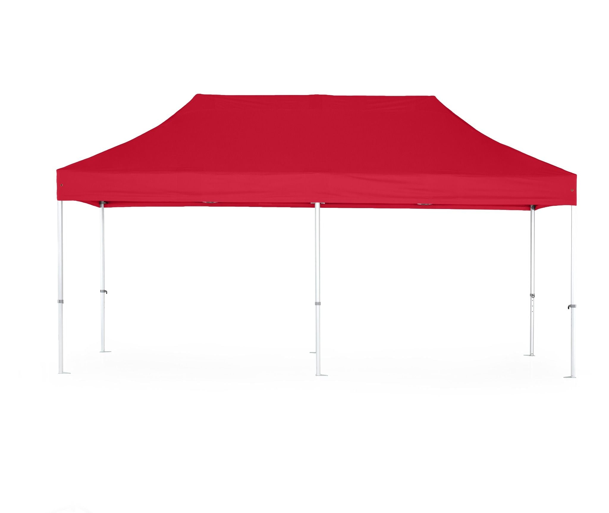 Faltzelt / Faltpavillon 4x8m Big Hexagon Extrem 50mm Profi 50 Dach Rot