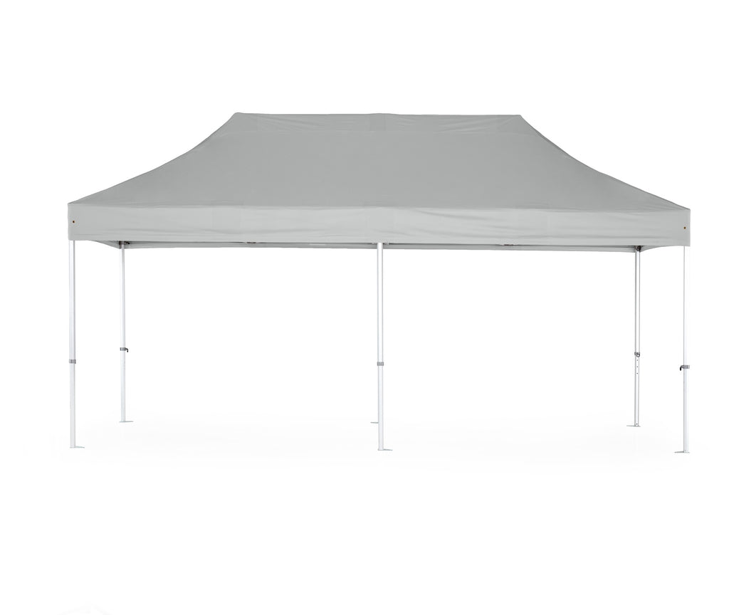 Faltzelt / Faltpavillon 4x8m Big Hexagon Extrem 50mm Dach Silber