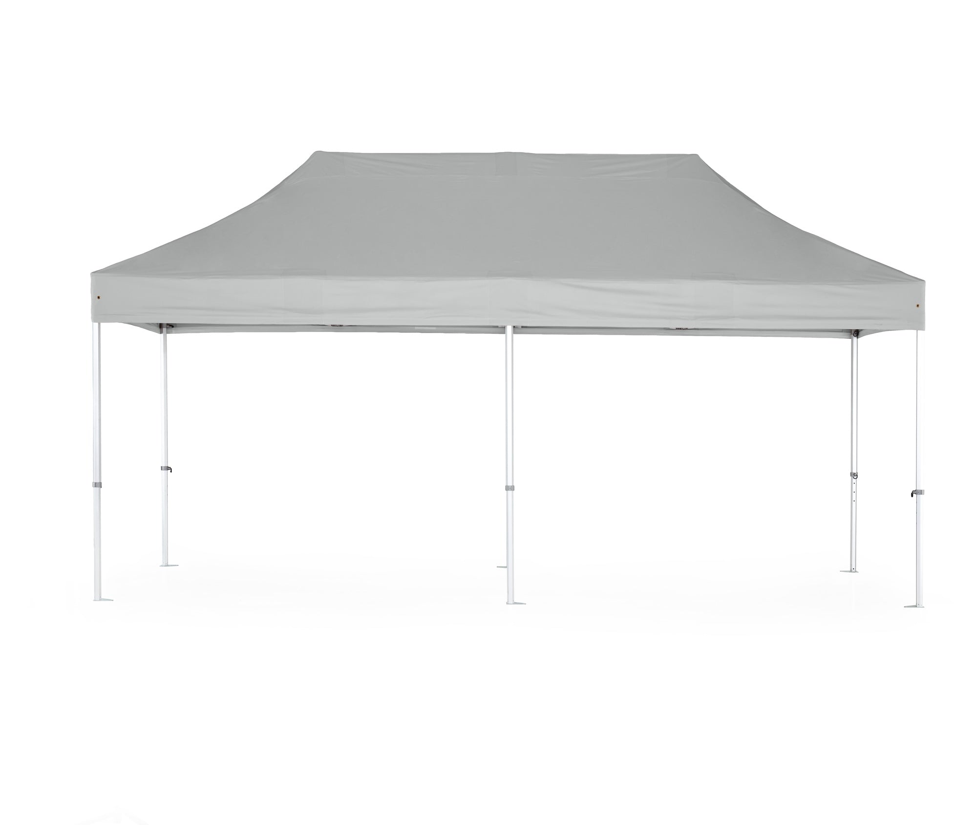 Faltzelt / Faltpavillon 4x8m Big Hexagon Extrem 50mm Dach Silber