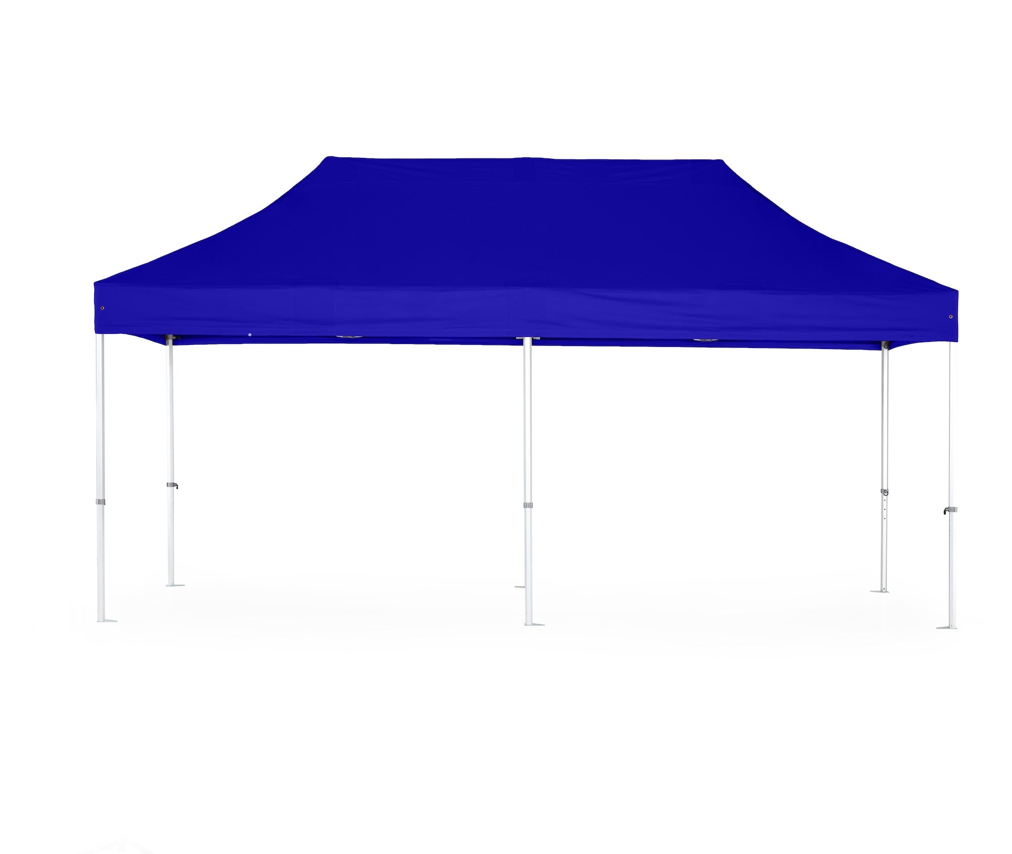Faltzelt / Faltpavillon 4x8m Big Hexagon Extrem 50mm Dach Marineblau