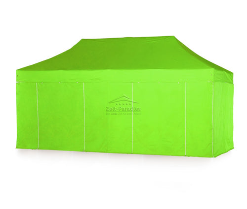 Faltzelt / Faltpavillon 4x8m Big Hexagon Extrem 50mm Set apfel grün