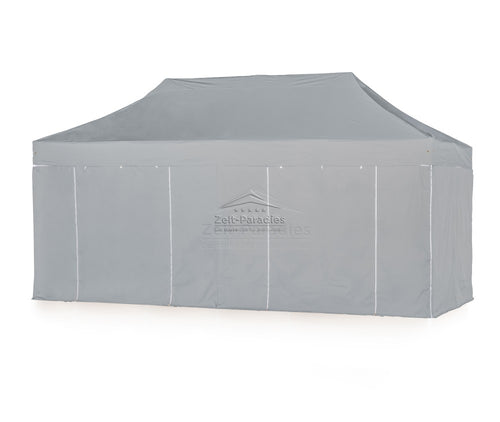 Faltzelt / Faltpavillon 4x8m Big Hexagon Extrem 50mm Set Silber