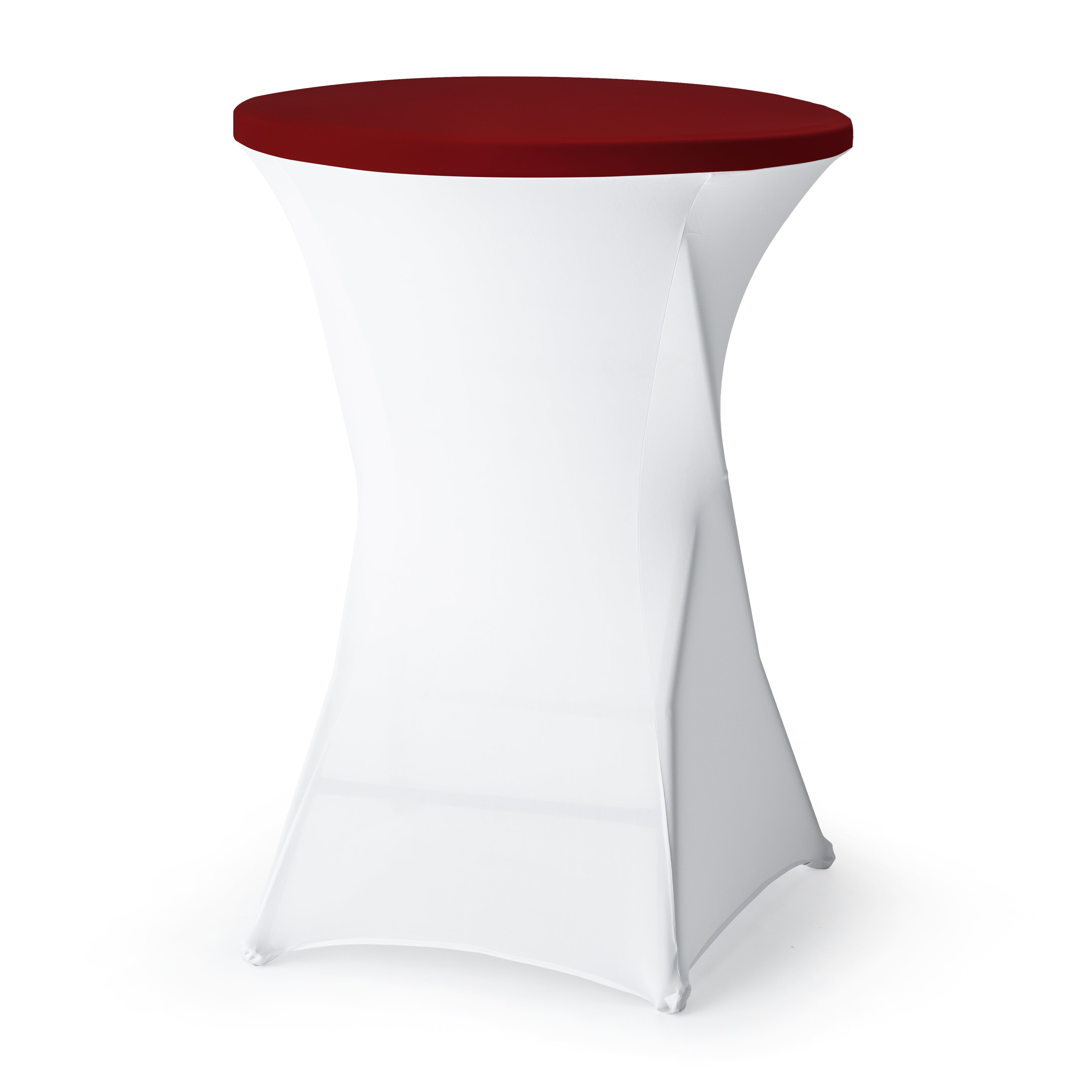 Stehtischhusse 80cm Ø Oberteil dunkelrot
