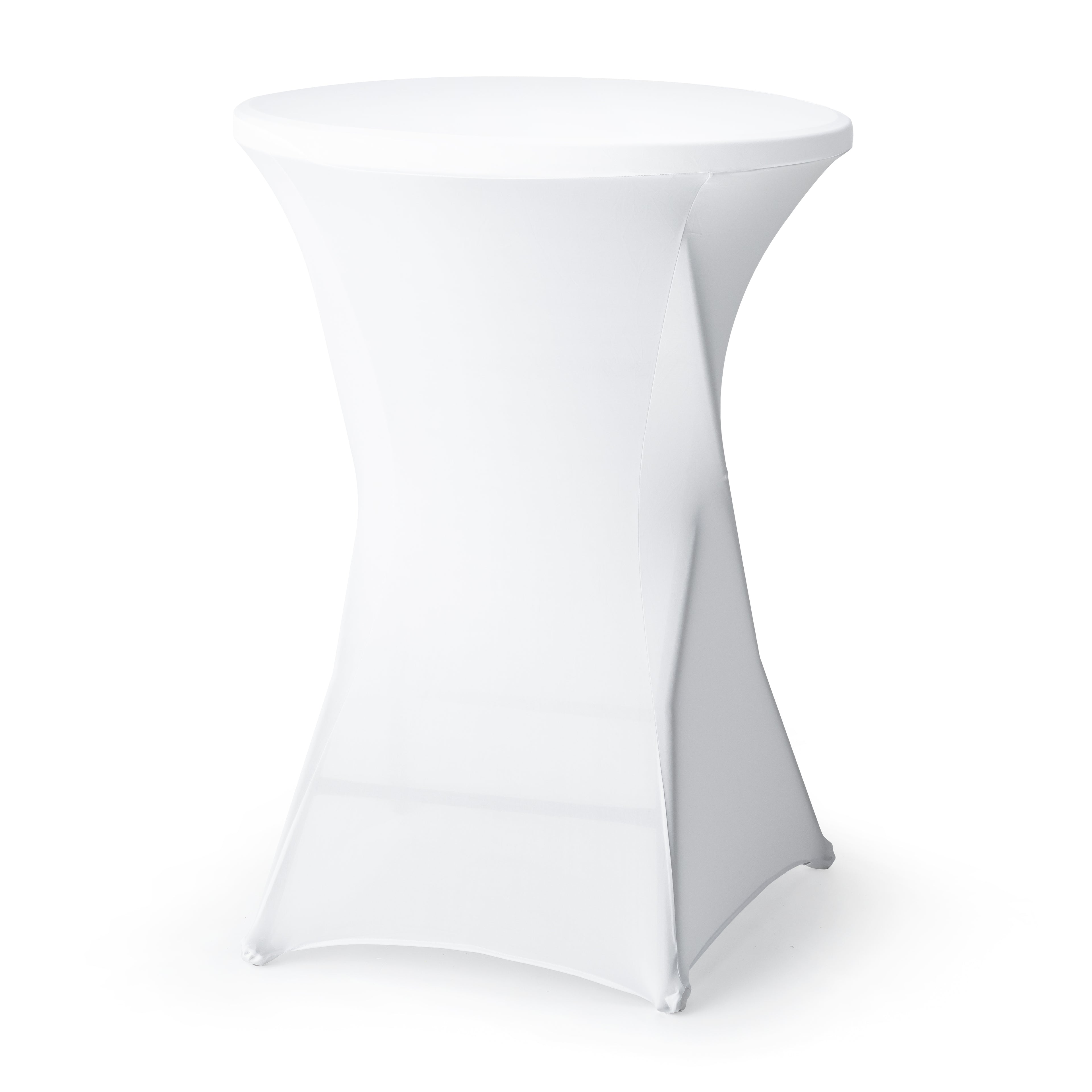 Stehtischhusse 80cm Ø Oberteil Weiß