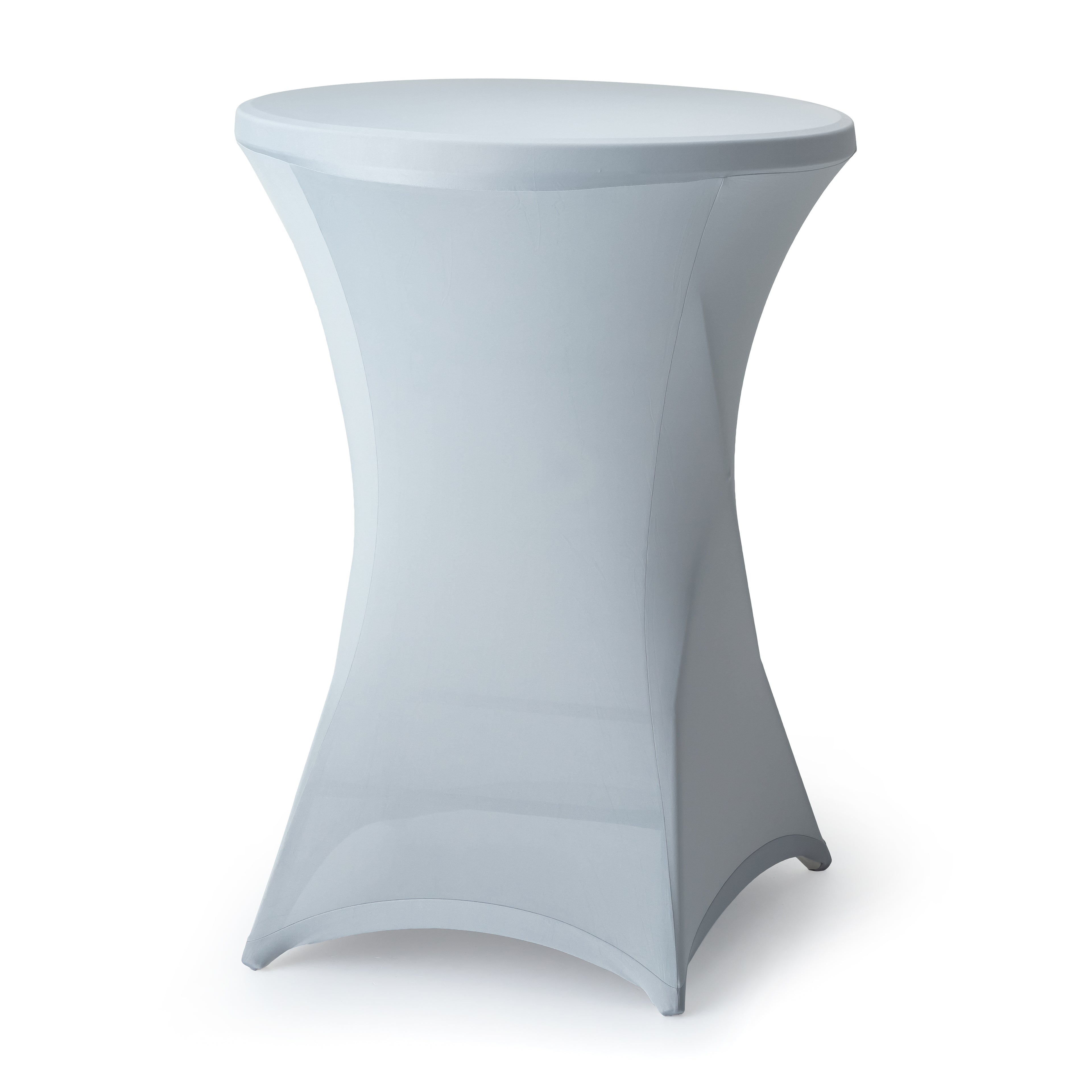 Stehtischhusse 80cm Ø Silber