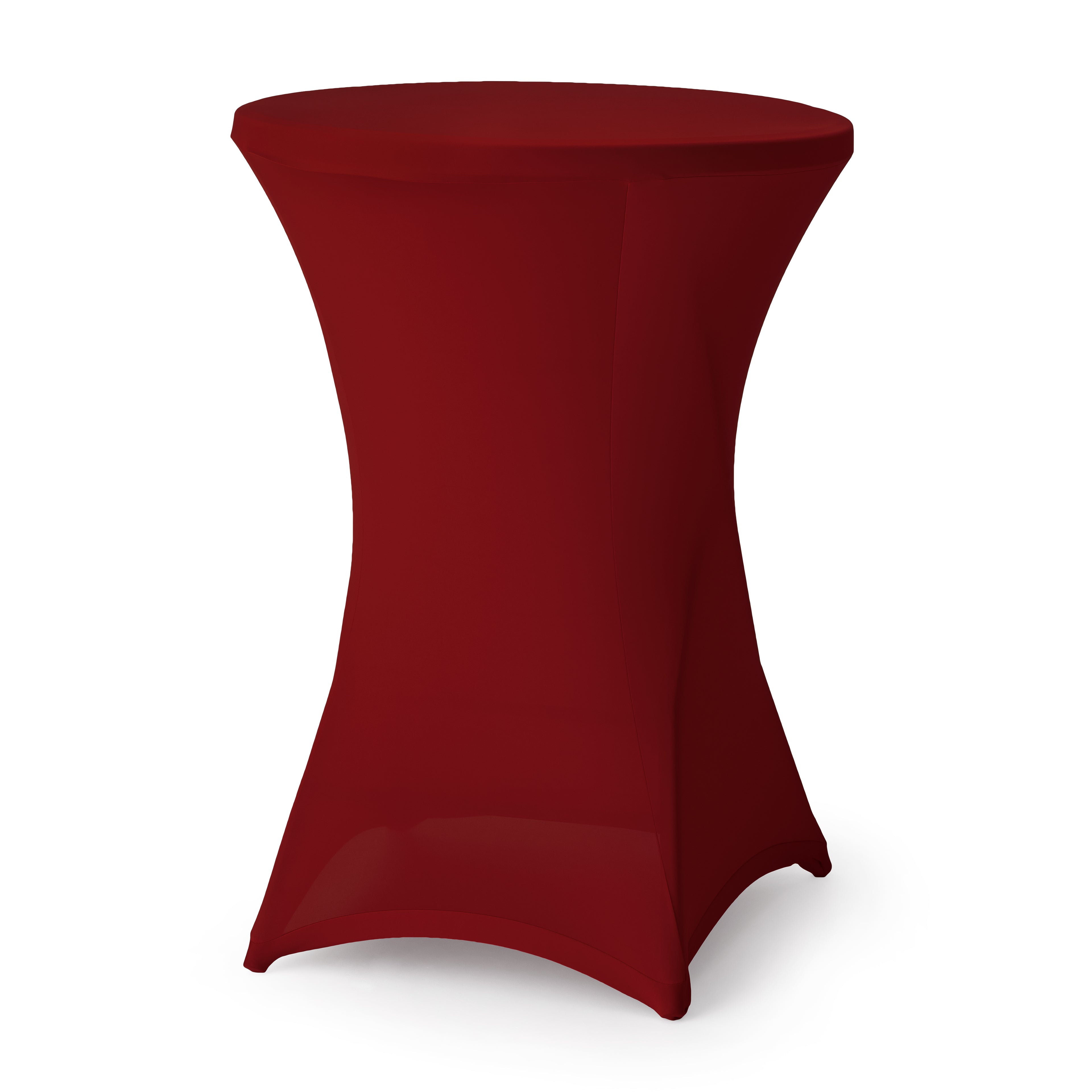Stehtischhusse dunkelrot